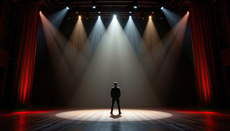 Dynamic image capturing a performerの素材