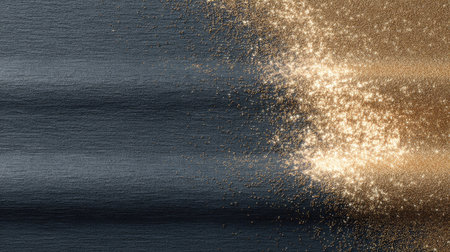 A stunning closeup of textured surface featuring blend of dark and shimmering gold elements, creating captivating visual contrast that evokes elegance and sophisticationの素材