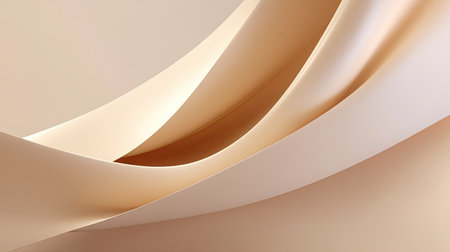 A smooth, flowing curves create clean, minimal background in soft beige tones, evoking sense of calm and elegance. this abstract design is perfect for various creative projectsの素材