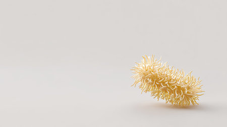 This image features an intricate organic form with a textured surface, showcasing unique shapes and a soft color palette. Ideal for creative projects.の素材