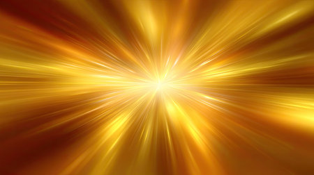 This vibrant image showcases a radiant burst of golden light with dynamic motion effects, evoking feelings of energy, warmth, and inspiration. Ideal for creative projects.の素材