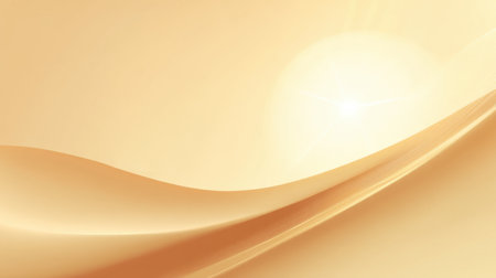 This image features soft curves of warm light reflecting on a smooth surface, creating gentle gradients of creamy tones, perfect for backgrounds or design elements.の素材