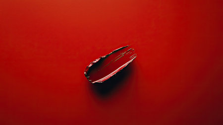 A vibrant red brush stroke creates an abstract visual on a bold background, showcasing artistic creativity and modern design. Ideal for art themes.の素材