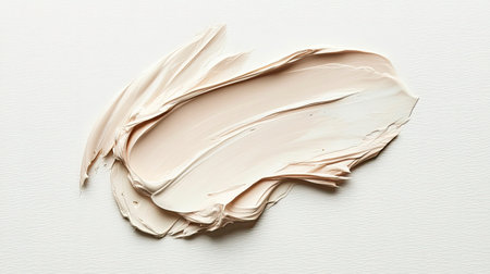 This image features a soft neutral paint texture, perfect for artistic backgrounds, design projects, or interior decor. A minimalistic and smooth element.の素材