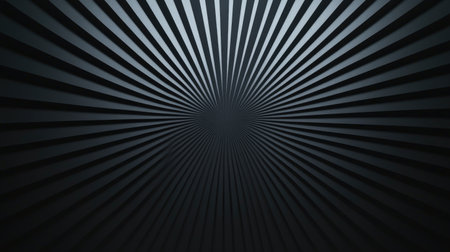 A captivating dark radial burst background, featuring dynamic lines that evoke movement and depth, perfect for modern design projects and abstract art themes.の素材