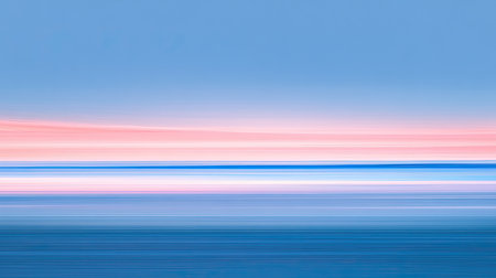 This abstract landscape features a harmonious gradient of soft pink and blue hues, creating a tranquil and serene atmosphere ideal for various design projects.の素材