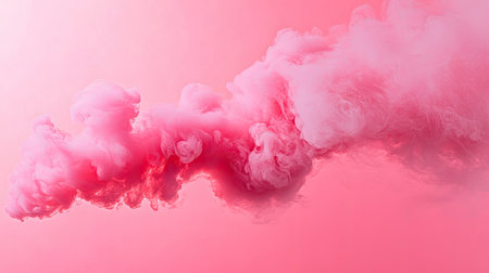 A captivating image showcasing soft pink smoke flowing gracefully across a light background, creating an ethereal and dreamy atmosphere. Perfect for various creative projects.の素材