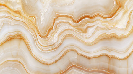 This abstract image showcases a beautiful marble texture featuring warm tones and flowing patterns. Ideal for designs, backgrounds, and decorations.の素材