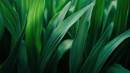 Explore the beauty of lush green leaves illuminated by sunlight, showcasing a vibrant and fresh natural texture ideal for nature-inspired projects.の素材