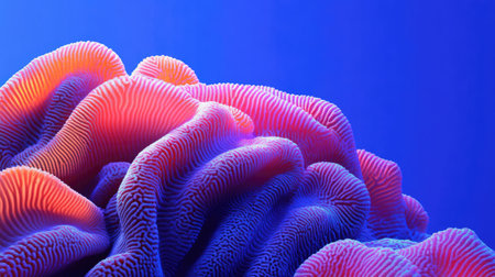 Explore the stunning beauty of a vibrant coral reef formation. This close-up image showcases intricate textures and vivid colors, perfect for marine-themed projects.の素材