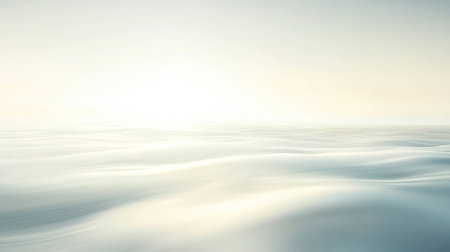 A serene seascape capturing gentle waves under soft light, creating a tranquil atmosphere. Ideal for conveying peace, nature, and calm beauty.の素材
