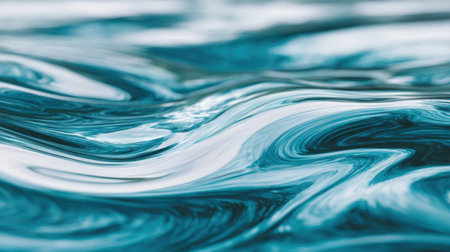 This abstract image captures the beauty of swirling water, highlighting intricate wave patterns and rich colors, perfect for creative designs and calming backgrounds.の素材