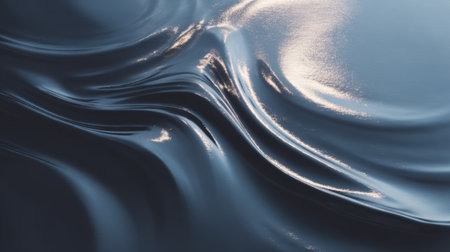 This abstract image features a smooth surface with gentle waves and reflections, evoking feelings of serenity and modern elegance. Perfect for creative projects.の素材