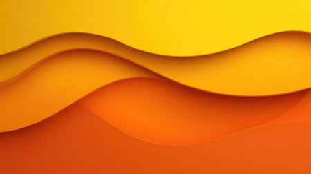 Explore vibrant abstract waves in yellow and orange, perfect for dynamic backgrounds and creative projects. This modern design evokes energy and elegance.の素材