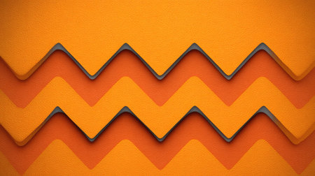 This striking image features vibrant orange textured waves that create an eye-catching backdrop, perfect for use in creative projects and stylish designs.の素材