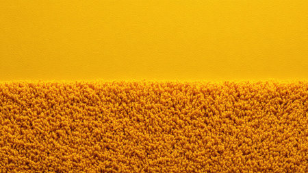 Vibrant yellow background featuring a soft textured surface combined with a smooth upper layer, ideal for creative design and artistic projects that require a lively and cheerful aesthetic.の素材