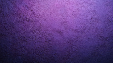 Deep purple textured wall with gentle shadows and lighting from above, empty space for layoutの素材