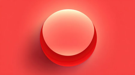 Minimalist red background with soft radial blur and clean open space in the middleの素材