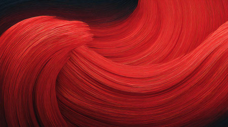 Red abstract background with dynamic brush stroke textures and smooth lighting, clean area in middleの素材