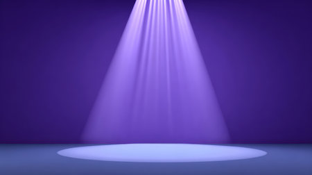 Smooth gradient purple background blending from lavender to deep violet, soft lighting with ample copy space in the centerの素材