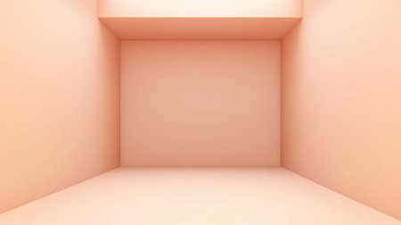A minimalist backdrop in a soft peach tone with subtle texture, leaving room in the center for creative design or text.の素材