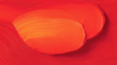 Red canvas texture background with bold strokes and shadows creating an abstract painting lookの素材