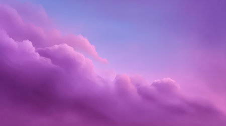 Soft lavender background with cloudy texture and faded color transitions, empty space centeredの素材