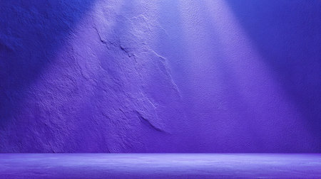 Subtle textured purple wall with soft spotlight shining from the top, blank middle for layoutの素材