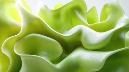 Light neon green surface with glowing center and dynamic background for creative bright visualsの素材