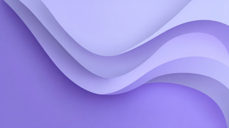 This abstract background features smooth purple waves with layered curves, perfect for design projects, presentations, and artistic expressions. Embrace creativity today!の素材