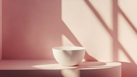 Gently diffused light casting soft shadows and creating a dreamy pastel-colored atmosphere with ample space for copyの素材
