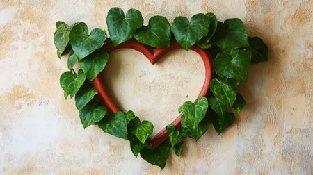 Scandinavian-style shelf with potted greenery and blank wall above for commercial useの素材