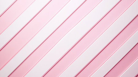 Faint pink candy stripe pattern on pastel background with vintage sweetshop vibe and large copy spaceの素材