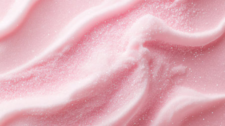 Sparkly sugar-dust background in sweet pink tones with subtle glitter effect and ample copy spaceの素材