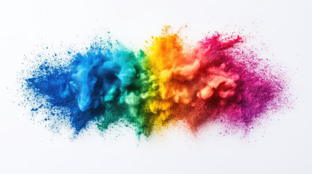 A soft burst of colors blending into one another, representing creative flow and imaginative thinking, with room for creative contentの素材