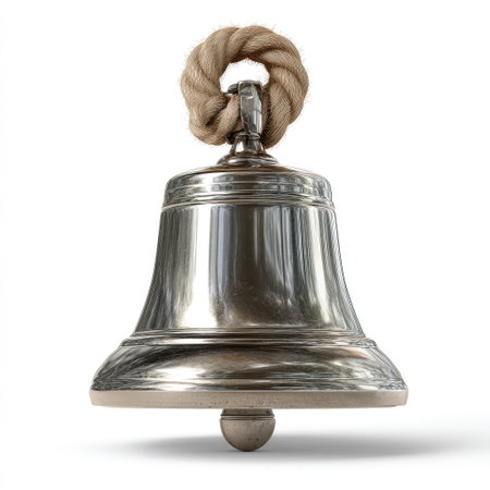 This stainless steel bell features a twisted rope handle, perfect for enhancing decor or signaling in various environments. Its classic design adds a touch of elegance.の素材