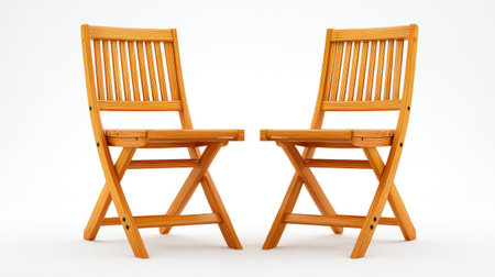 Stylish and practical wooden folding chairs ideal for indoor and outdoor settings, offering comfort and elegance while enhancing various spaces for dining or relaxation.の素材