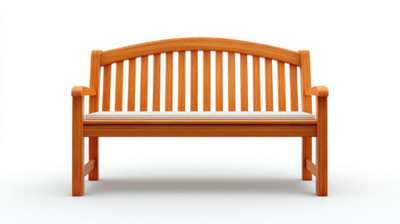 Beautiful wooden bench with a sleek design and plush cushion. Perfect for enhancing indoor and outdoor spaces while providing comfort and aesthetic charm.の素材