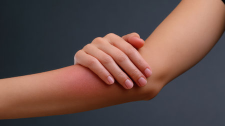 A close-up view of two hands resting on each other, beautifully highlighting themes of connection and support, perfect for conveying emotion in various contexts.の素材