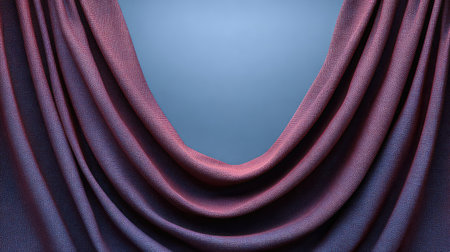 Captivating image of elegantly draped fabric in stunning gradient shades, perfect for backgrounds or artistic projects that require a touch of sophistication and beauty.の素材