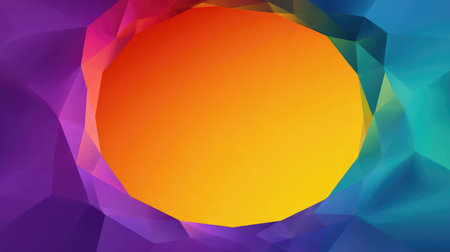A striking abstract background showcasing vivid geometric shapes and smooth gradients, perfect for enhancing modern design projects and creative endeavors.の素材