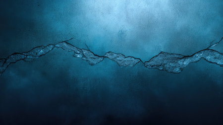 Explore the captivating beauty of this abstract cracked surface in deep blue tones, offering a unique texture ideal for various creative projects and artistic backgrounds.の素材