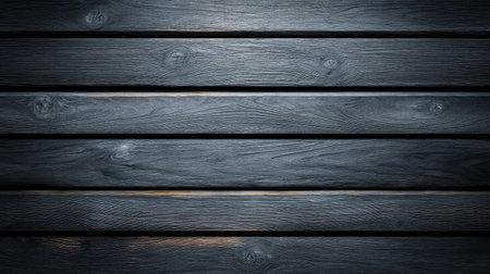 A dark display of wooden planks with rich textures and patterns, perfect for backgrounds, interior design projects, and creative photography applications showcasing rustic charm.の素材