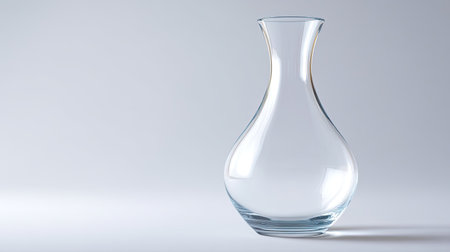 This elegant clear glass carafe features smooth curves and a sleek design, perfect for enhancing any dining experience and complementing modern decor.の素材