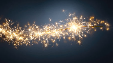 This captivating image captures the enchanting effect of sparkling lights creating a magical atmosphere, perfect for celebrations or festive occasions.の素材