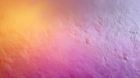 This soft gradient background showcases a blend of warm orange and pink hues on a textured surface, making it perfect for creative projects, designs, and digital media.の素材