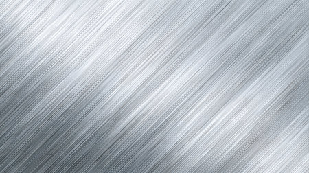 This smooth silver brushed metal texture background offers elegance and sophistication, perfect for various design applications in contemporary and industrial settings.の素材
