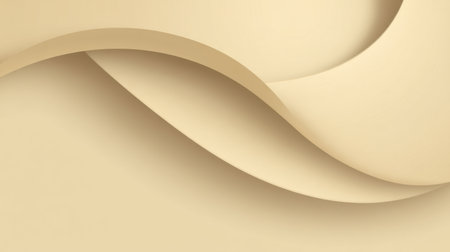 This elegant beige abstract background features soft curves and smooth textures, ideal for modern design projects or artistic creations, bringing warmth and simplicity.の素材