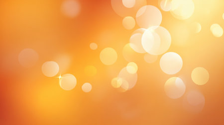 This warm abstract background features soft bokeh effects in golden hues, perfect for elevating celebrations, artistic projects, and cheerful themes.の素材