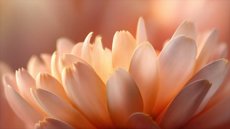 Explore the delicate beauty of soft peach floral petals in this stunning close-up. The gentle colors and textures create a serene atmosphere perfect for nature lovers.の素材